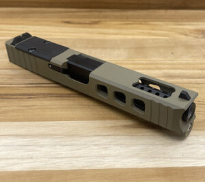 OEM Glock Gen MOS spare slide with MOS optics-ready cut and nDLC finish