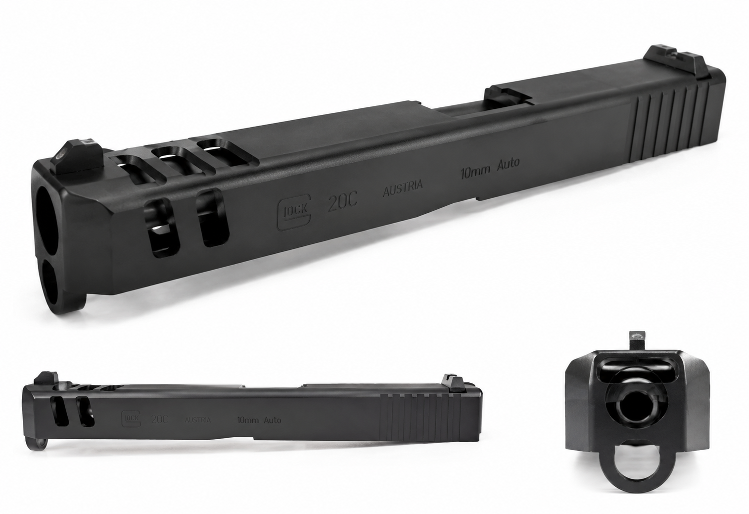 Glock 20C Gen 3 compensated slide assembly for 10mm Auto platform